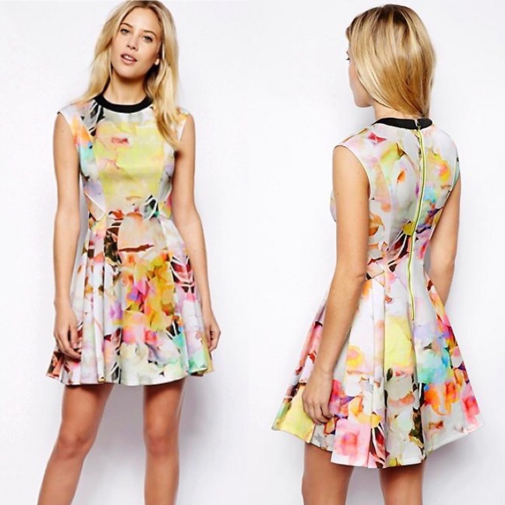 Ted Baker Multicolor Floral Dress